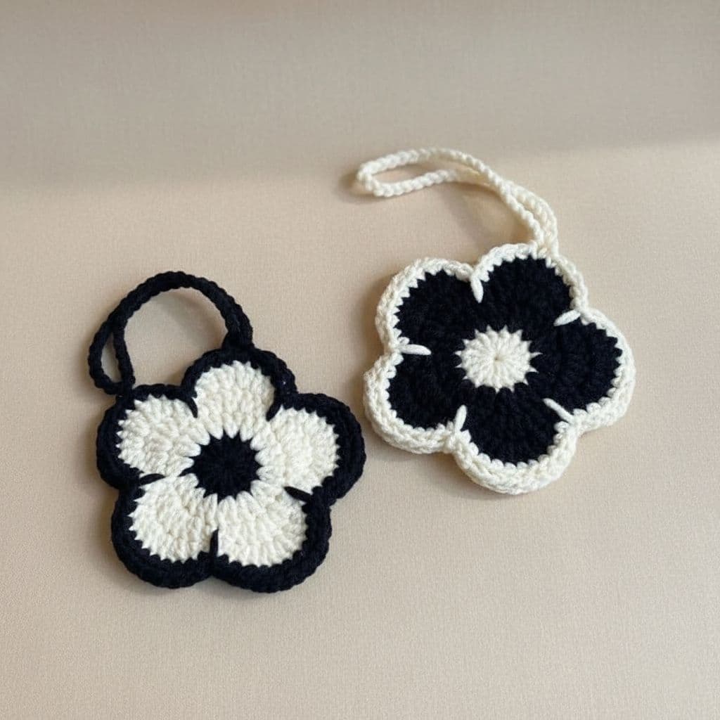 Crochet Mini Pouch Bag Charm