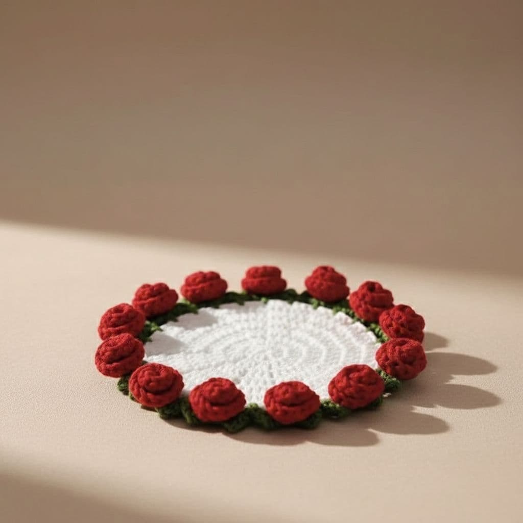 Crochet Flower Coaster